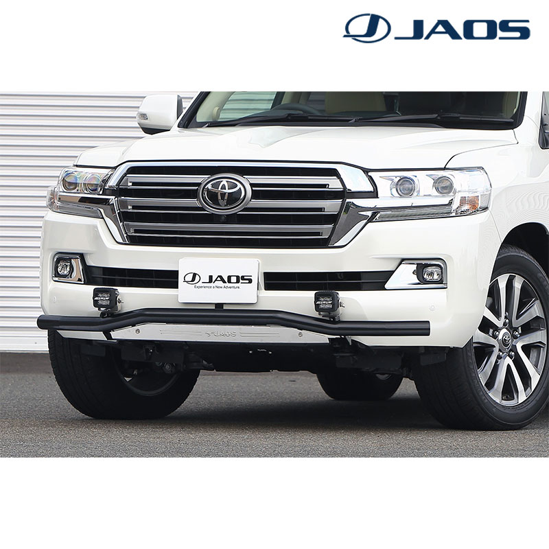 ランドクルーザー フロントスキッドバー 200系 2015.08-2021.08 ブラック/ブラスト JAOS(ジャオス) B150050C|DREAMERS TRADING