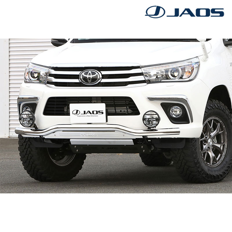 ハイラックス フロントスキッドバー GUN125 2017.09-2020.08 ポリッシュ/ブラスト JAOS(ジャオス) B150096AZ|DREAMERS TRADING