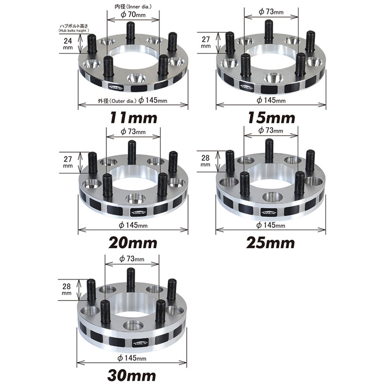 フィットシャトルハイブリッド GP2 ワイドトレッドスペーサー 厚み25mm