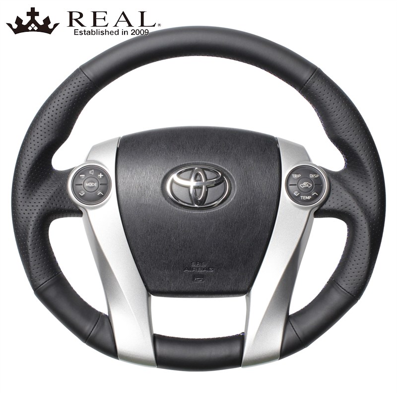 アクア GR-SPORT ステアリング NHP10 H29/11- ナッパオールレザー REAL(レアル) 30-BS-LPB｜DREAMERS TRADING