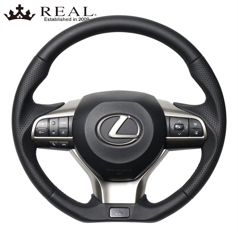 レクサスRX ステアリング 20系 H27/10- ナッパオールレザー REAL(レアル) LXA-LPB-BL