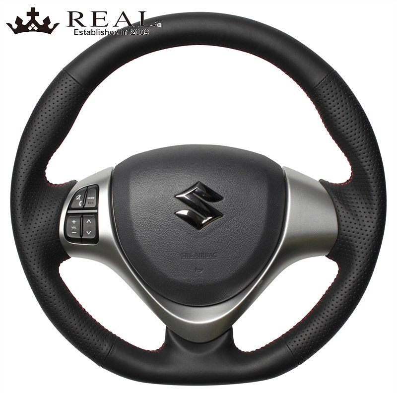 フレアワゴンカスタムスタイル ステアリング MM32S/MM42S H25/4-H29/12 オールレザー REAL(レアル) MR31-LPB-RD