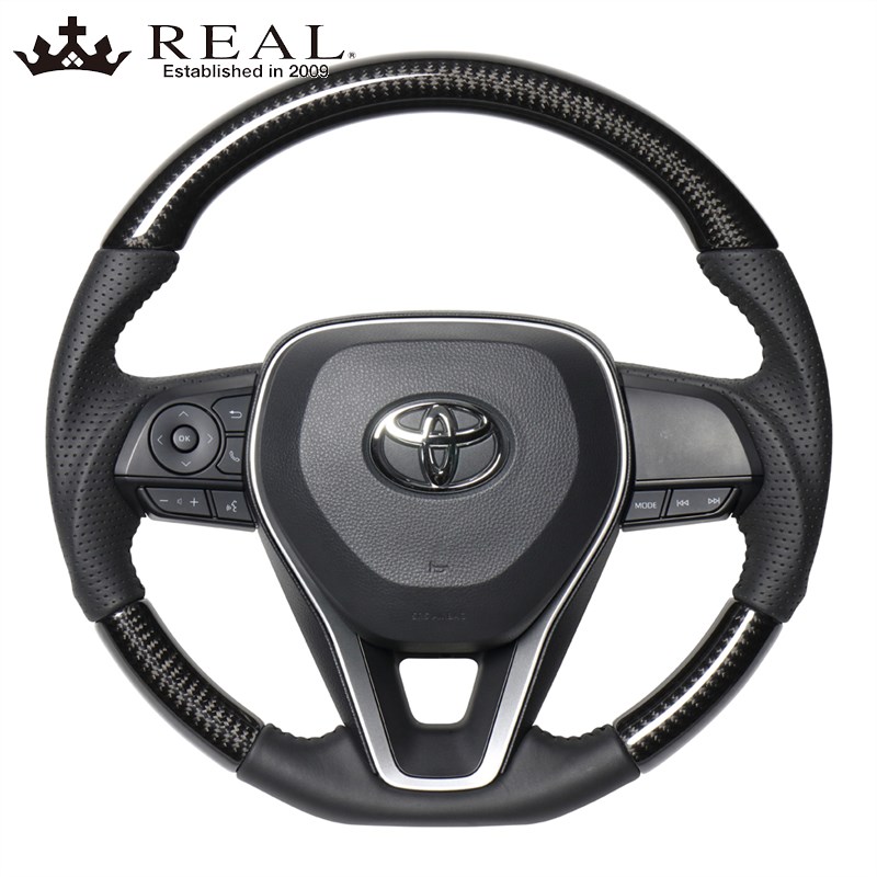 RAV4 ステアリング 50系 H31/4- ブラックカーボン REAL(レアル) TYA-BKC｜DREAMERS TRADING