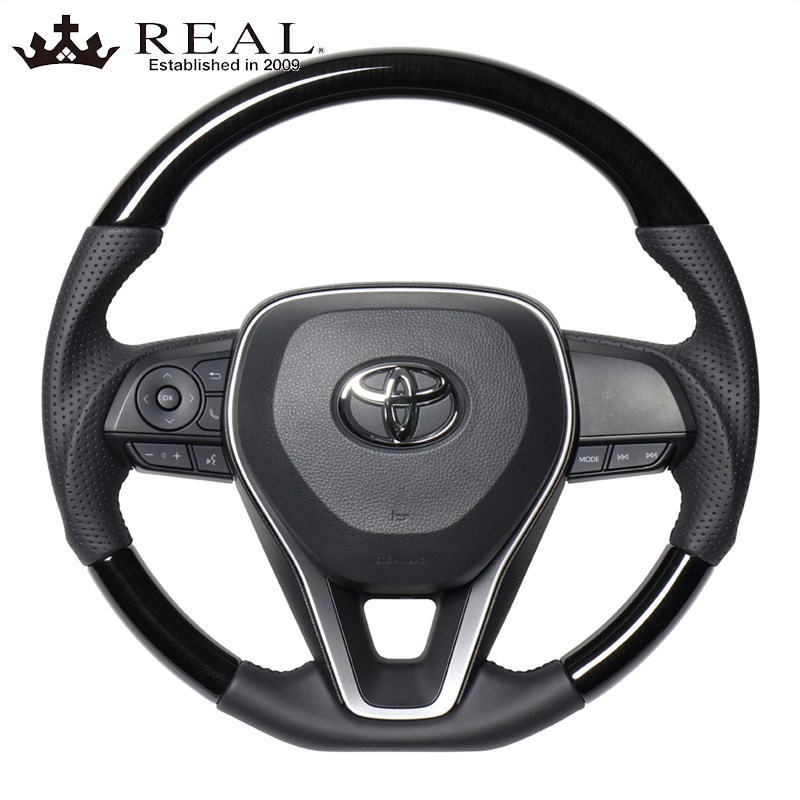 RAV4 ステアリング 50系 H31/4- 38Bブラックウッド REAL(レアル) TYAP-38BBKW 38,145円