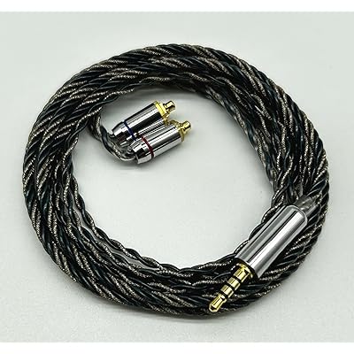 【JSHiFi-Vampire】MMCX2.5mmリケーブル銀箔糸と銅混合 2.5mm交換ケーブル MMCXイヤホンアップグレードケーブル (MMCX2.5mm)画像
