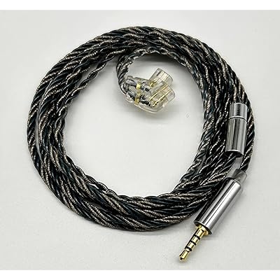 【JSHiFi-Vampire】QDC2.5mmリケーブル銀箔糸と銅混合 2.5mm交換ケーブル QDCイヤホンアップグレードケーブル (QDC2.5mm)画像