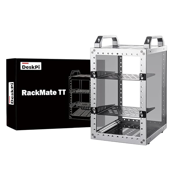 DeskPi RackMate TT ミニサーバーキャビネット（ミニPC、ネットワーク、サーバー、オーディオ、ビデオ機器用）