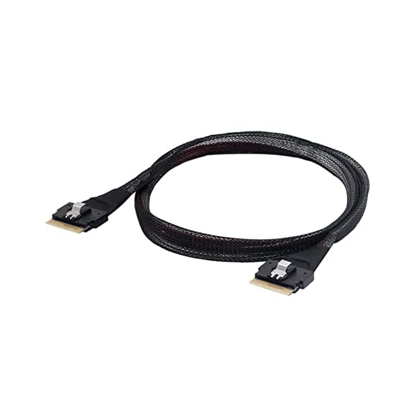 PCI-E か細い伝達ルート SAS 4.0 SFF-8654 8i 74いの一番 進行掛りからSFF-8654 74いの一番 か細い SAS ターゲットケーブ