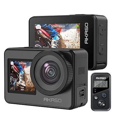 動き写真器-AKASO Brave7-4Kウェアラブルカメラ IPX8本機雨合羽10M 水中写真器 6軸手ぶれ手を加える 運動競技写真器 無線LAN 動きカム クイックキャプチャー 8倍スローモーション 15秒HindSight 可視性化遠隔操作 音
