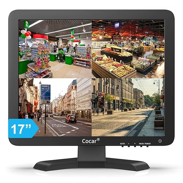 17インチ 防犯用HDモニター 1280&times;1024 4:3 CCTV監視ディスプレイ HDMI BNC AV VGA USB入力対応 内蔵スピ｜Dreamer&rsquo;s Store