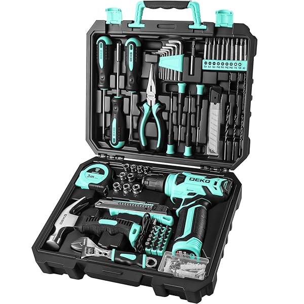 【8V電動せん孔機付き添い人】126点組 手道具仕掛ける 物の具仕掛ける 手道具 日曜日飛騨工 DIY仕掛ける せん孔機 電動