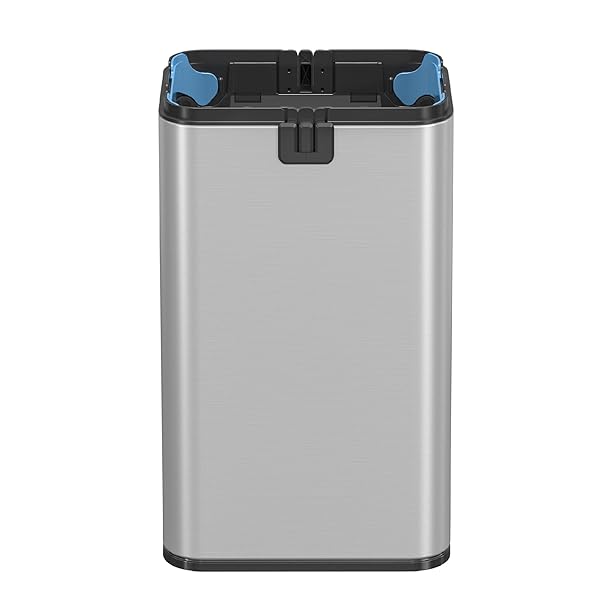 検出器付き添い人紙くずかご 40L かっこ良い検出器紙くずかご ステンレス鋼スチール写真製 自動小銃開閉 防汚防指紋