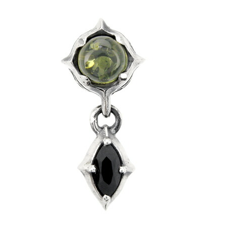 春夏新色 楽天市場 アルテミスクラシック Artemisclassic トレサリーグリーンアンバーピアス 片耳分 Skz ブランド シルバーアクセサリー シルバーピアス ドロップピアス 琥珀 黒 ストーン 石 天然石 メンズ 男性 彼氏 大人 かっこいい プレゼント ギフト 誕生