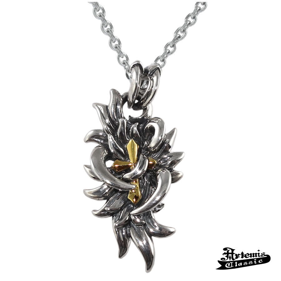 アルテミスクラシック Artemisclassic ラファエルペンダント ブランド シルバーアクセサリー シルバー ゴールド ネックレス クロス 十字架 羽根 翼 フェザー メンズ レディース 男性 彼氏 大人 かっこいい ペア シンプル プレゼント ギフト 誕生日 記念日 クリスマス