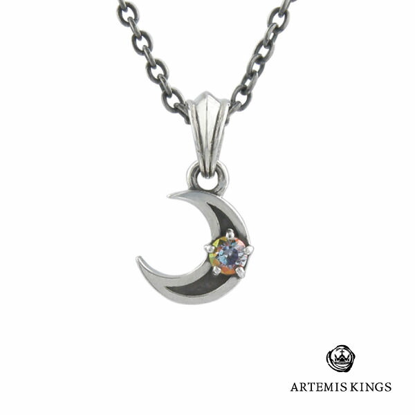 50 Off アルテミスキングス Artemiskings ミスティックムーンチャーム ブランド シルバーアクセサリー ネックレス ペンダント 天然石 月 三日月 一粒 ストーン 小さめ メンズ レディース 大人 ペア かっこいい かわいい シンプル プレゼント ギフト 誕生日 記念日