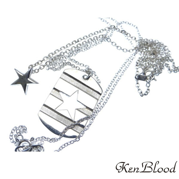 メーカー取り寄せ品/KP-469ダブルスターネックレス/ネックレス/Ken Blood/ケンブラッド｜ドリーマーズ