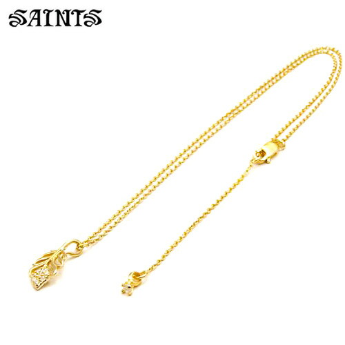 メーカー取り寄せ品/ジルコニアフェザーネックレスGD/SAINTS/セインツ