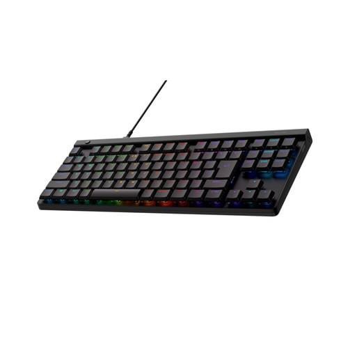 Logicool G ゲーミングキーボード G515 TKL 有線 直線的 赤軸 テンキー受け答え 薄型 日本語取り合わせ LIGHTSYNC RGB 力学的 マイコン Window Mac Chrome G515-LNBK 黒いこと