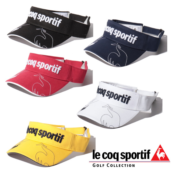 送料無料 ルコック 今年人気のブランド品や ゴルフ メンズ ウェア バイザー ＱＧＢＴＪＣ５０ coq GOLF定番ロゴサンバイザー UVケア おしゃれ le UPF50 全５色 sportif