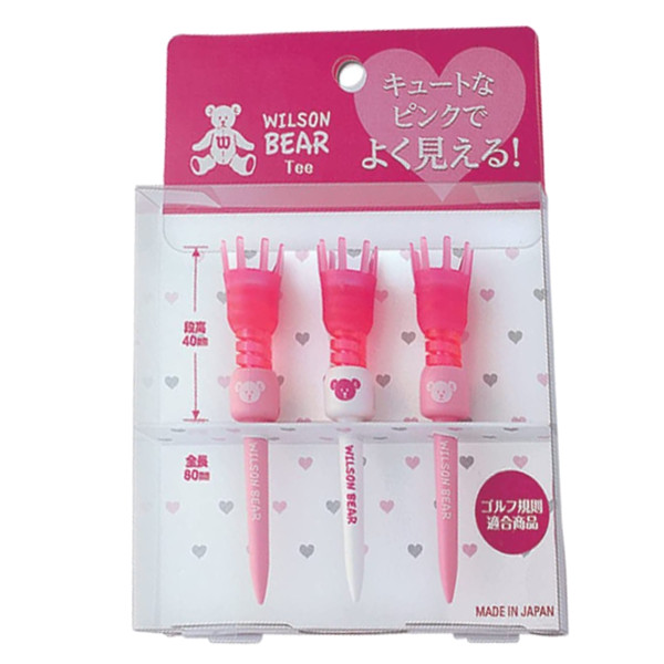 (未使用･未開封品)　Wilson(ウイルソン) ゴルフ ティー WILSON BEAR ベアティー レディース WBT-01L tu1jdyt 楽天市場】【全品5％引きクーポン 27日まで】WBT-01L ウィルソン