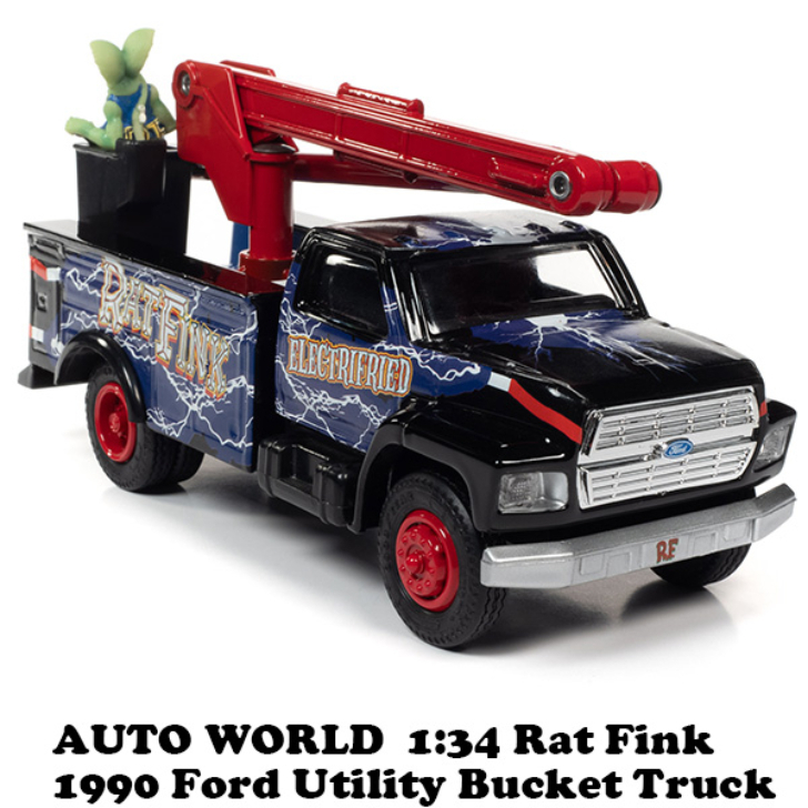 1:34 Rat Fink 1990 Ford Utility Bucket Truck ラットフィンク