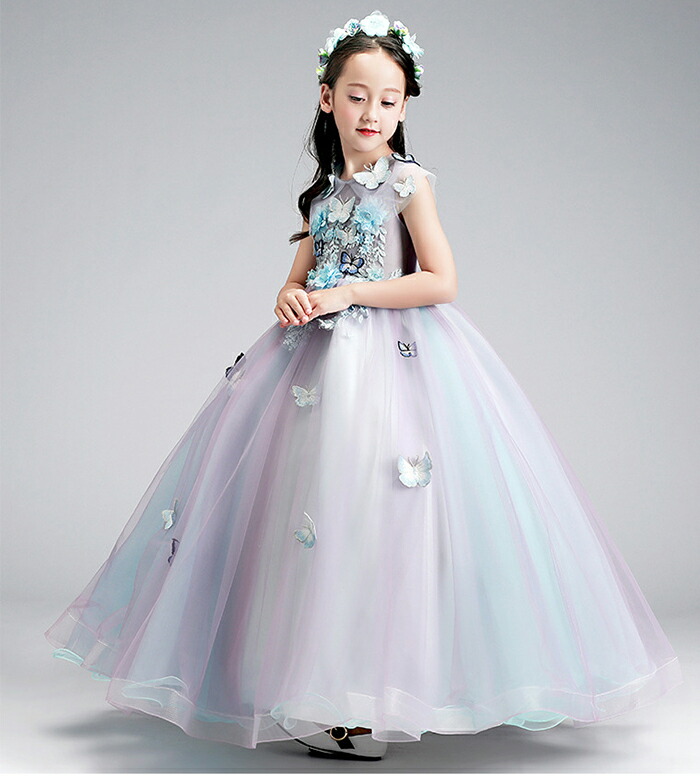 楽天市場 子供ドレス 発表会 ロングドレス ネイビー グラデーション 結婚式 発表会 七五三 こどもドレス 子どもドレス 子供 ドレス 発表会 上質 ガールズd 0165 ドリーム企画