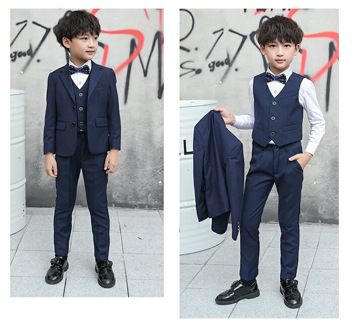 New Infant Toddler /& Boy Wedding Graduation Formal Tuxedo Tail Suit Black S-20