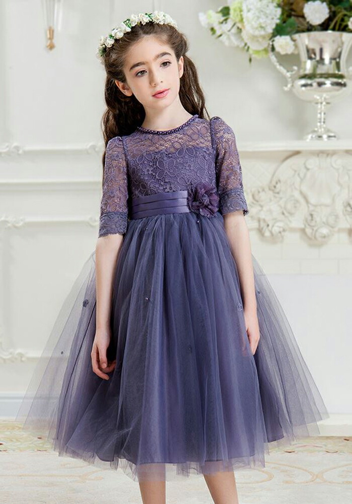 豎子お召し物 花小女 演技会笛竹会 子供着り物 娘 キッズ お子様 フォーマル 100 110 1 130 140 150 160 170cm 上映会 ブライダルウェディング 腕比べ パーティードレス メイルオーダー 競 剥身 象牙色 パープル 白d 0113 Cannes Encheres Com