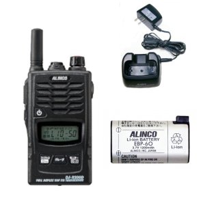 アルインコ DJ-R200DS + EDC-131A + EBP-60 特定小電力トランシーバー ショートアンテナ + 充電器 + バッテリー セット 47ch 中継対応 防浸型 ALINCO 無線機 無線 通信 トランシーバー オプション インカム インボイス対応｜無線機の専門店　ドリームモバイル