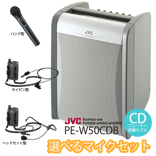 JVC ワイヤレスマイク WM-PH57 2本セットWT-C52 1台セット売り JVC WM-PH57（ハンド型） 送料無料 | Sound House