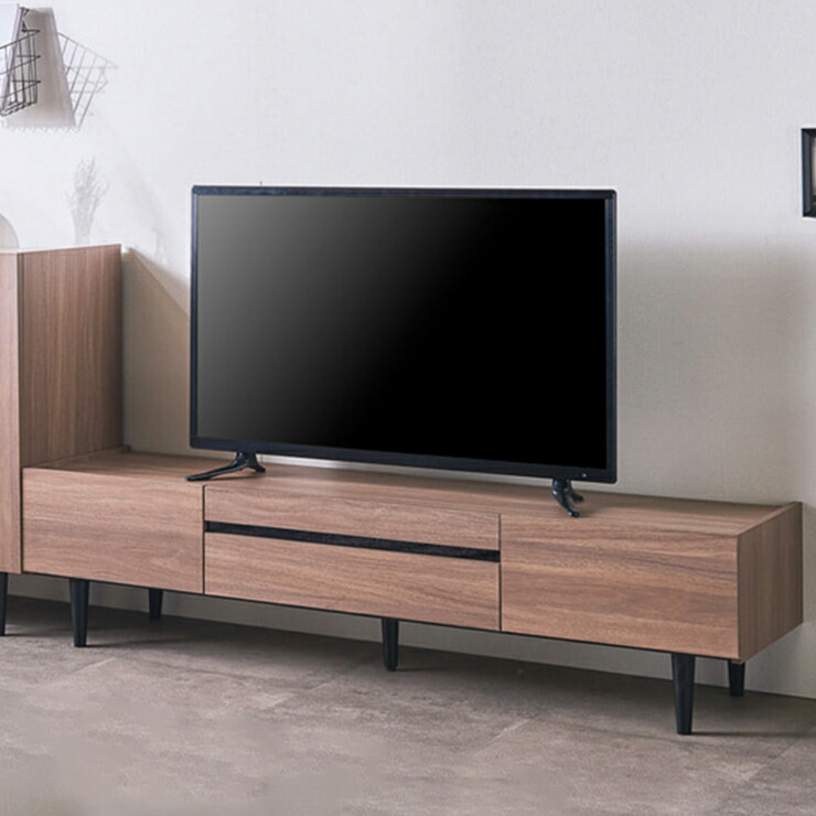 テレビ台 テレビボード ローボード 完成品 幅160cm 引き出し付き おしゃれ 収納 北欧風 ロータイプ TV台 TVボード テレビラック AV収納 AVボード AVラック リビングボード リビング収納 脚付き｜インテリアショップドリームランド