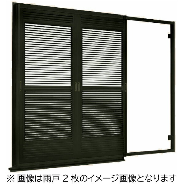 リフォーム 雨戸一筋 後付け雨戸 リクシル トステム 建材屋花 ガーデン Diy Tostem 交換 後付 半外付型 Diy 後付け雨戸 Lixil Tostem 雨戸一筋 半外付型 壁付タイプ 可動ルーバー雨戸 4枚 鏡板無し戸袋 オーダサイズ 幅一筋w2515 3439 高さ一筋h1819 21mm 台風対策