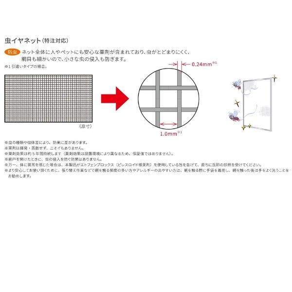 絶品 網戸 固定式網戸 縦すべり出し窓 オペレーター 02607 内法呼称02307 用 サーモスL 2Hシリーズ フレームレス LIXIL リクシル  TOSTEM トステム DIY 建材屋 ksumart.com