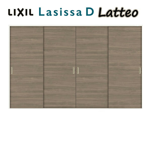 室内引き戸 Vレール方式 4枚建 引き違い戸 ラシッサD ラテオ LAA ノンケーシング枠 3220 W3220&times;H2023mm リクシル LIXIL トステム TOSTEM 室内ドア 室内引戸 引き戸 引違い戸 建材 室内 建具 交換 リフォーム DIY 建材屋｜リフォーム建材屋
