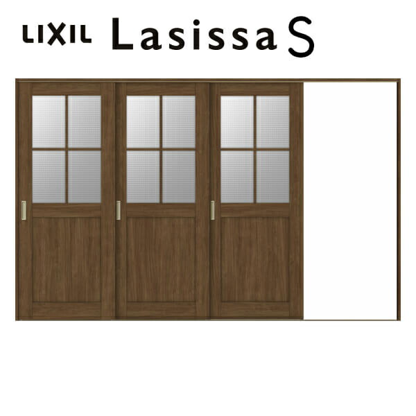 楽天市場 室内引戸 片引き戸 3枚建 Vレール方式 ラシッサs ガラスタイプ Lgh ケーシング付枠 32 W32 H23mm リクシル 錠付き 錠なし 建具 ドア 室内ドア 木製片引戸 おしゃれ 交換 室内ドア リフォーム Diy 建材屋 法人様は送料無料 リフォーム建材屋