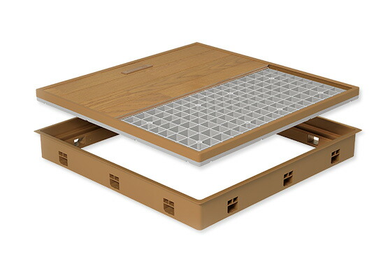 【法人限定】城東テクノ JOTO 高気密型床下点検口　標準型　SPF-R6060F15-MB ミディアムブラウン 1個