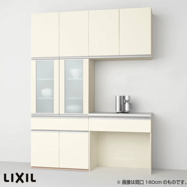 激安の 楽天市場 食器棚 キッチン収納 リクシル Lixil システムキッチン アレスタ 収納ユニット 壁付型 カップボード カウンタープラン 1段引出し付 開き扉 マルチスペース S3005 間口幅180 150cm W1800 1500mm グループ2 建材屋 リフォーム建材屋 手数料安い Www