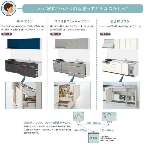 【楽天市場】システムキッチン リクシル シエラS 壁付I型 基本プラン ウォールユニット付 食器洗い乾燥機なし W1800mm 間口180cm ...