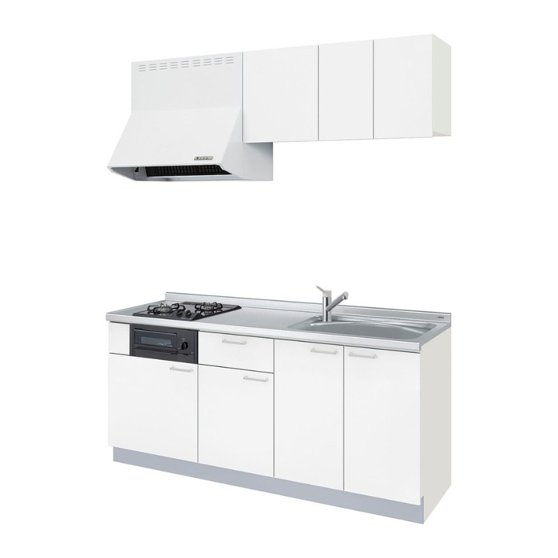 交換無料 楽天市場 コンパクトキッチン Lixil Tio ティオ 壁付i型 ベーシック W1650mm 間口165cm 2口コンログリル付 扉グループ2 リクシル システムキッチン 流し台 建材屋 リフォーム建材屋 激安ブランド Lexusoman Com