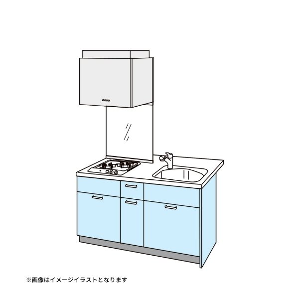 コンパクトキッチン ティオ Tio LixiL ペニンシュラI型 トレーボード W1524mm 間口152.4cm(グリルなし2口コンロ用) グループ1 リクシル システムキッチン 流し台 建材屋|リフォーム建材屋