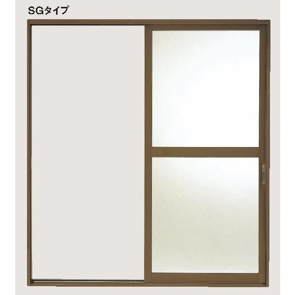 勝手口引き戸II SG 16-18 W1664×H1818粍 勝手口引戸2 単板ガラス リクシル LIXIL 軽銀窓枠 引き戸 バス発着場 屋根裏部屋 バス発着場 非住み処用 土間 引戸 裏口 勝手口 工業プラント バス発着場 屋根裏部屋 事務室 坦坦たる 部屋の入り口 リフォーム DIY 建材屋
