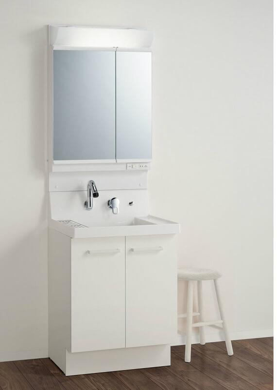 化粧台 リフォーム 洗面台 交換 洗面化粧台 リクシル 建材屋花 ガーデン Diy リクシル 洗面台 ピアラ 洗面化粧台 ピアラ 間口w600mm 化粧 台本体 おしゃれ Diy 扉カラー ミドルグレード Ar3n 605sy 2h Mar2 602txsu各種 2点セット 洗面台 リフォーム Diy 建材屋