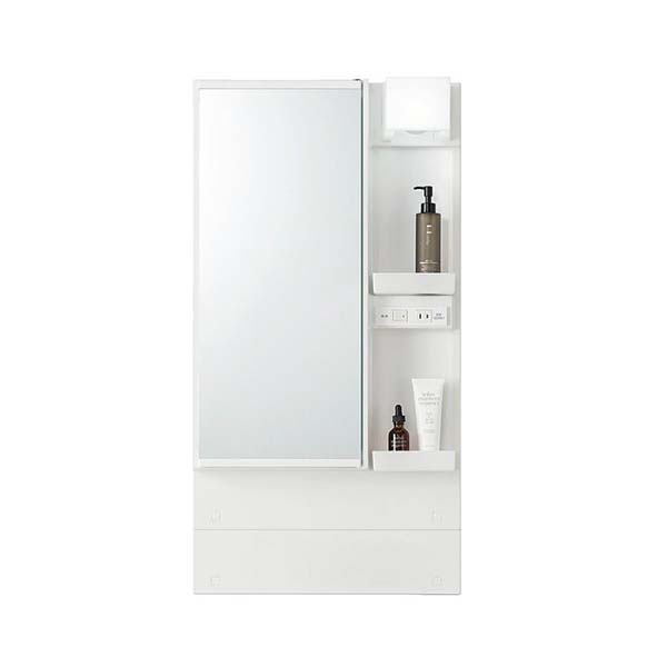 ピアラ ミラーキャビネット 間口W500mm MAR3-501TXJU 1面鏡 電球形LED 鏡裏収納付 全高1900mm用 くもり止めコート付 洗面台 おしゃれ リクシル LIXIL INAX イナックス 建材屋