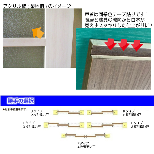 引違い戸 Diy建具の基本セット 建具を取り替えて調整のみ ふすま 2枚建 室内 建具 オーダーサイズ 襖等取替用引戸 洋室建具 和室出入口 縦長窓1列アクリル板付 室内 建材屋 リフォーム建材屋 巾 9mm ふすま 建付け調整部品付 高さ 10mm