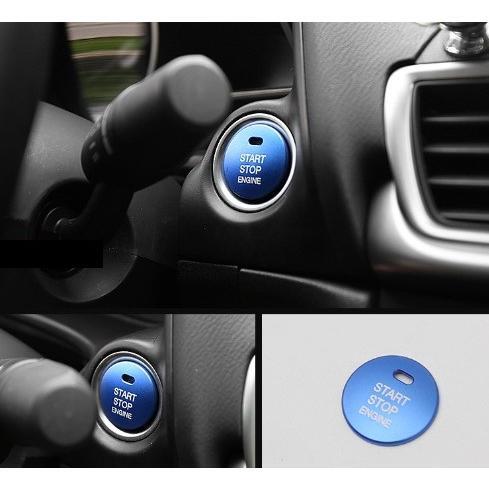 楽天市場】エンジン スタート スターター ボタン スイッチ 青 ブルー