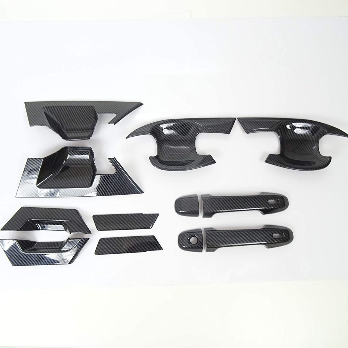 トヨタ C Hr Ngx10 Ngx50 Zyx11 S T G T S G Grスポーツ モード カーボン調 ブラックカーボン ルック フロント リア ハッチ Set ドアハンドル カバー ドアノブ プロテクター サイド ドア ハンドル ガーニッシュ カバー パーツ プロテクター Ngx50 ドアハンドル
