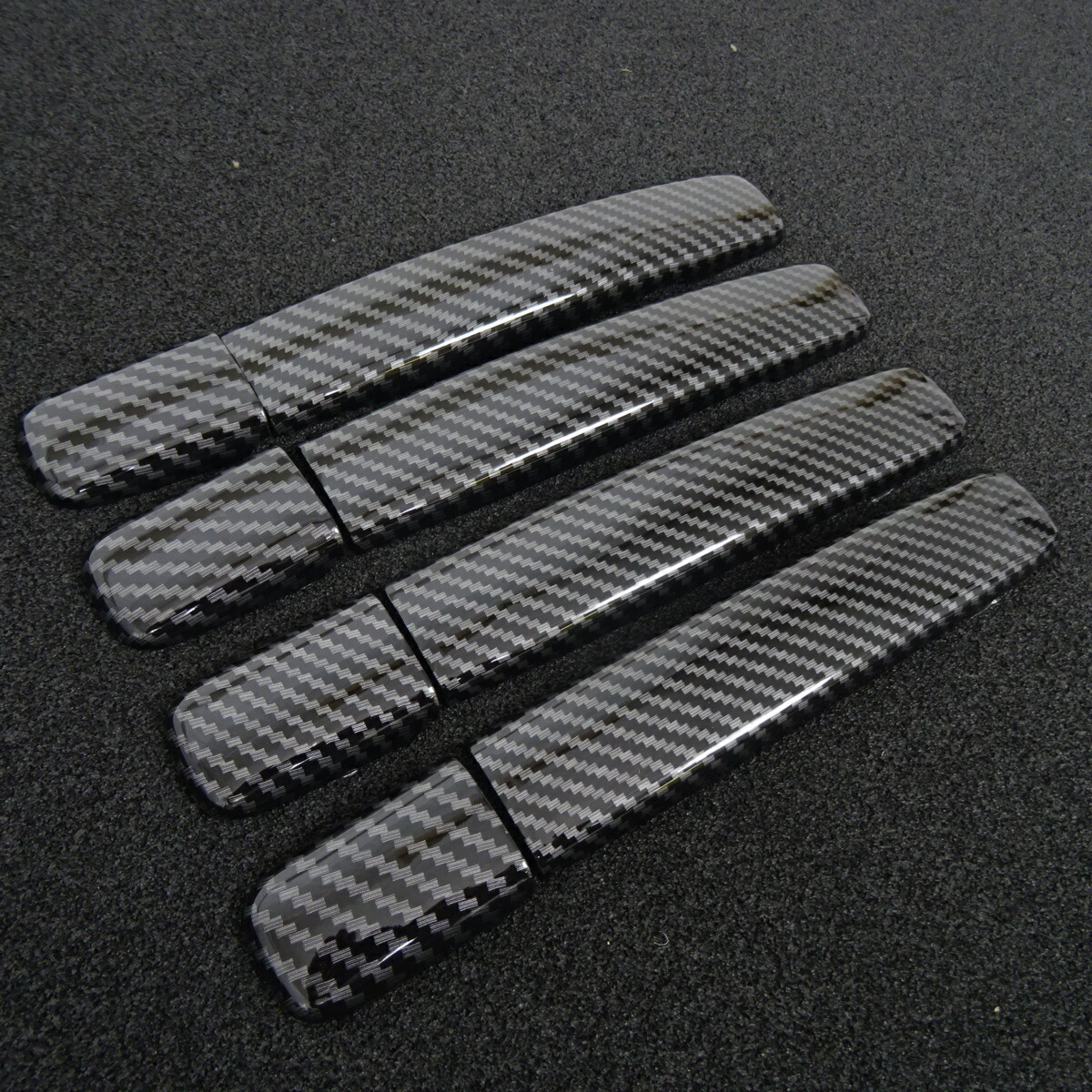 ブラックカーボンルック カーボン調 サイド ドア ハンドル ガーニッシュ カバー パーツ プロテクター 日産 デイズ ハイウェイスター ライダー B21 三菱 Ekクロス 34 Ekワゴン 33 Ekスペースカスタム B21 B43 カーボン ルック カーボン調 ドアハンドル カバー ドアノブ