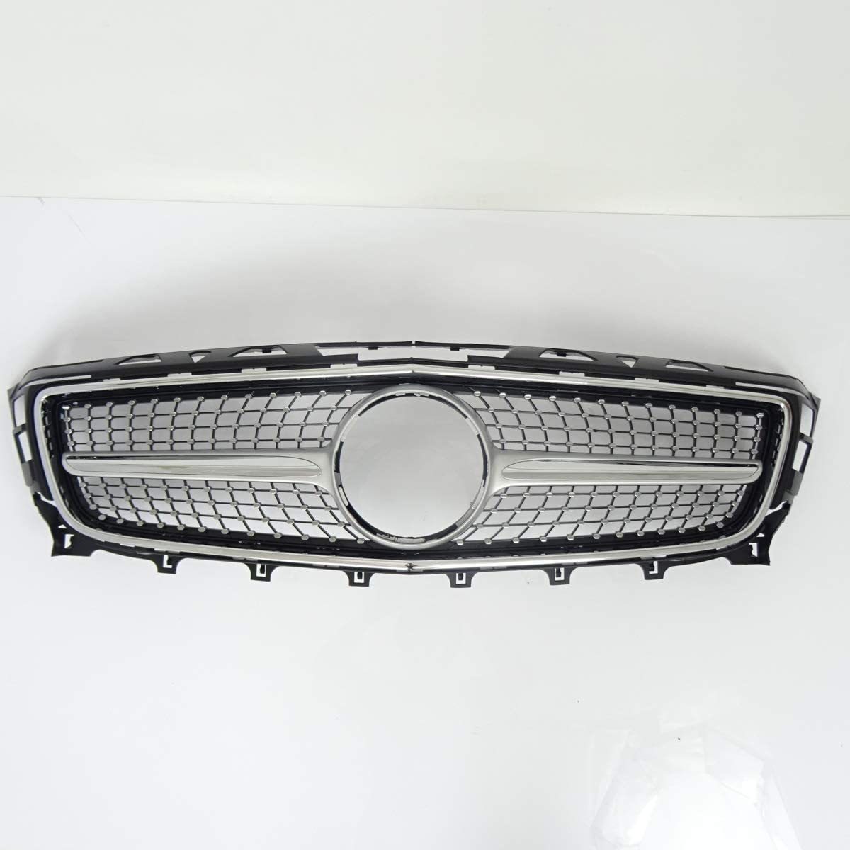 楽天市場】メルセデス ベンツ ダイヤモンド グリル シルバーxメッキ