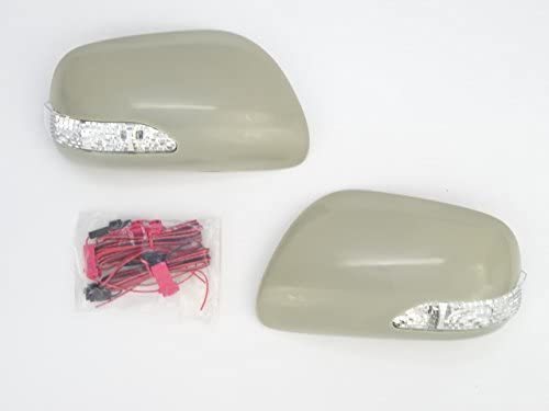 トヨタ カムリ 40 (06年1月~) オーリス 150 (06年10月~) カローラフィールダー 140 系 LED ウインカー ドアミラー サイドミラー カバー ドア サイド ミラー カバー 未塗装|ドリームセブン 店