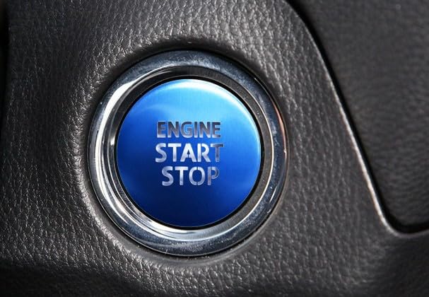 楽天市場】エンジン スタート スターター ボタン スイッチ 青 ブルー